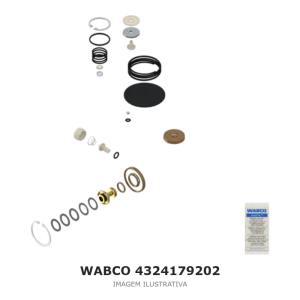 JOGO DE REPARO DO SECADOR DE AR WABCO – 4324179202 – imagem ilustrativa