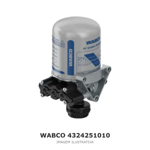 UNIDADE DE TRATAMENTO DE AR WABCO 24 V VOLVO / SCANIA / DAF – 4324251010 – imagem ilustrativa