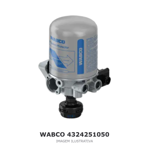 UNIDADE DE TRATAMENTO DE AR WABCO 24 V VOLVO / DAF – 4324251050 – imagem ilustrativa