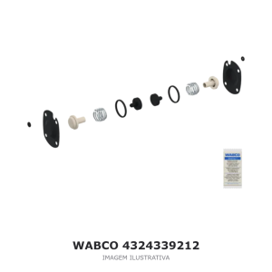 JOGO DE REPARO DO SECADOR DE AR WABCO VOLVO – 4324339212 – imagem ilustrativa