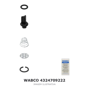 JOGO DE REPARO DO SECADOR DE AR WABCO VOLVO – 4324709222 – imagem ilustrativa