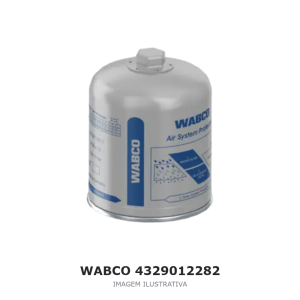 CARTUCHO FILTRO SECADOR DE AR WABCO SCANIA / DAF / RENAULT – 4329012282 – imagem ilustrativa