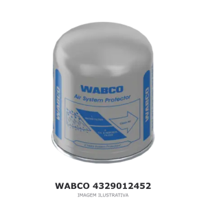 CARTUCHO FILTRO SECADOR DE AR WABCO VOLVO / SCANIA / RENAULT – 4329012452 – imagem ilustrativa