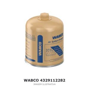 CARTUCHO FILTRO SECADOR DE AR WABCO HINO – 4329112282 – imagem ilustrativa