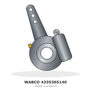 AJUSTADOR DE FOLGA AUTOMÁTICO WABCO MERCEDES-BENZ – 4335365140 – imagem ilustrativa