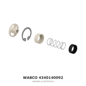 JOGO DE REPARO DA VÁLVULA DE RETENÇÃO WABCO MERCEDES-BENZ / MAN / IVECO – 4340140092 – imagem ilustrativa