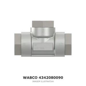 VÁLVULA DE DUAS VIAS WABCO MERCEDES-BENZ / VOLVO / SCANIA – 4342080090 – imagem ilustrativa