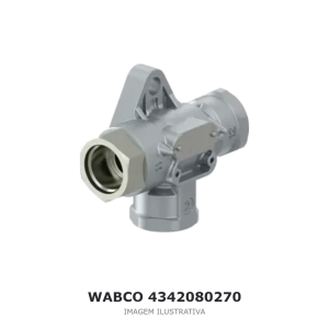 VÁLVULA DE DUAS VIAS WABCO MERCEDES-BENZ / DAF – 4342080270 – imagem ilustrativa