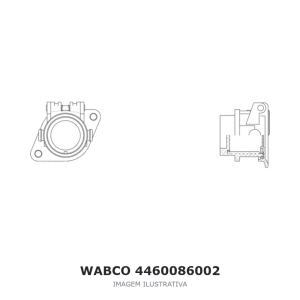 TOMADA DE ESTACIONAMENTO WABCO MAN / IVECO / RENAULT – 4460086002 – imagem ilustrativa
