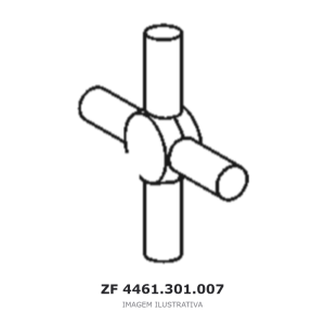 CRUZETA DO DIFERENCIAL ZF 2 HL 100 / APL 9000 / AP B765 – 4461.301.007 – imagem ilustrativa
