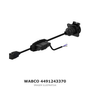 CABO CONECTOR ELÉTRICO WABCO SCANIA – 4491243370 – imagem ilustrativa