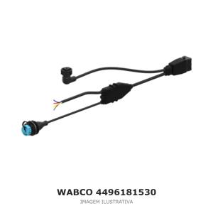 CABO CONECTOR ELÉTRICO WABCO DOLL / FAYMONVILLE – 4496181530 – imagem ilustrativa
