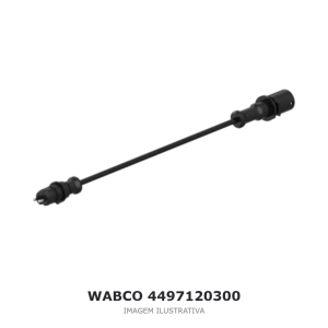 CABO CONECTOR ELÉTRICO WABCO 3 M VOLVO / SCANIA / MAN – 4497120300 – imagem ilustrativa