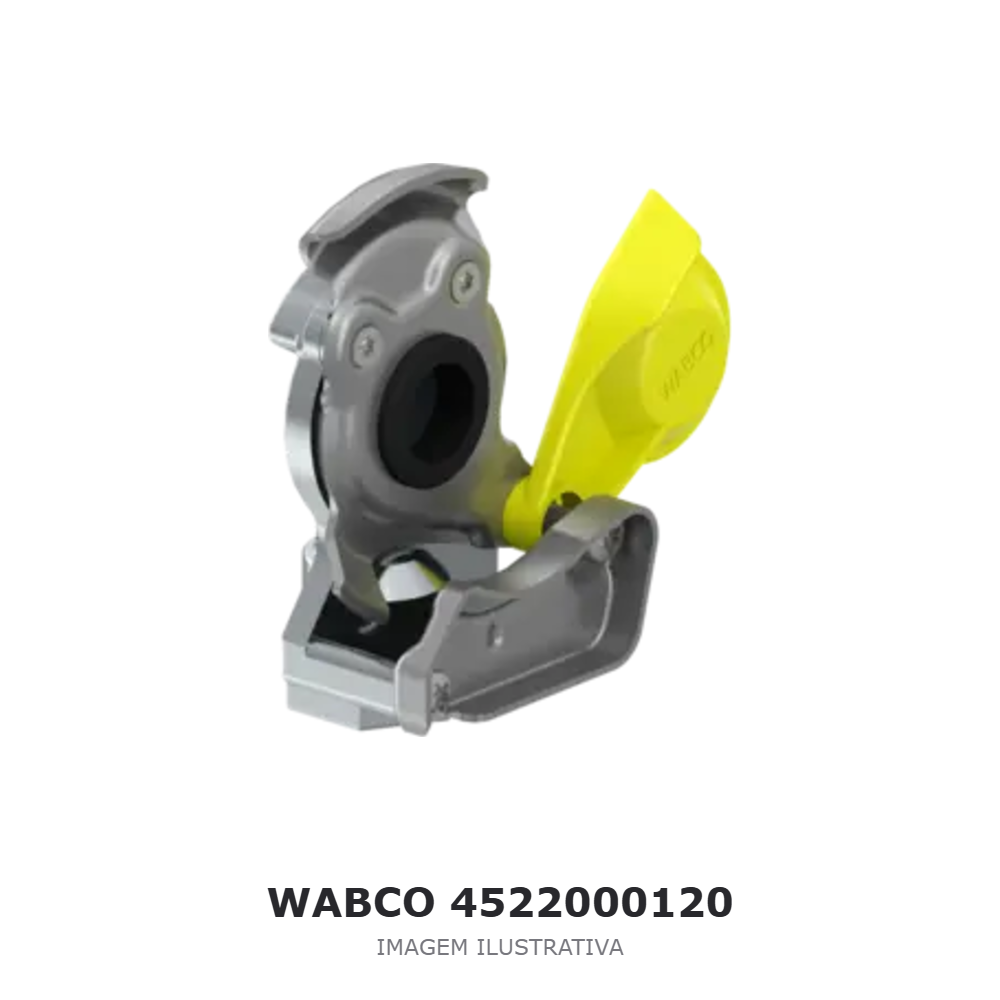ACOPLAMENTO PNEUMÁTICO WABCO MERCEDES-BENZ / VOLVO / SCANIA – 4522000120 – imagem ilustrativa ACOPLAMENTO PNEUMÁTICO WABCO MERCEDES-BENZ / VOLVO / SCANIA – 4522000120 – imagem ilustrativa