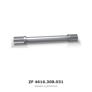 EIXO INTERMEDIÁRIO ZF 4 WG 65 / 4 WG 65 II(D) / 6 WG 65 – 4616.308.031 – imagem ilustrativa