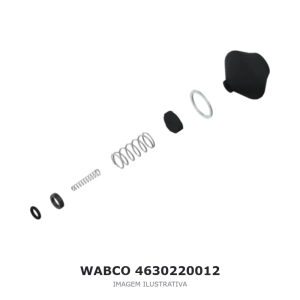JOGO DE REPARO DA VÁLVULA TRÊS VIAS WABCO VOLVO / DAF – 4630220012 – imagem ilustrativa