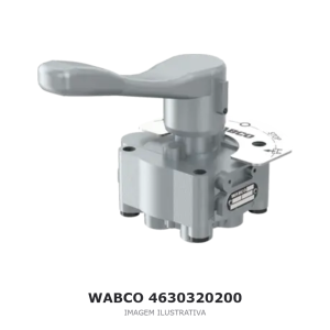 VÁLVULA DE ELEVAÇÃO E ABAIXAMENTO DA SUSPENSÃO WABCO PARA SEMIRREBOQUE – 4630320200 – imagem ilustrativa