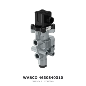 VÁLVULA DE CONTROLE DE ELEVAÇÃO DO EIXO WABCO VOLVO / SCANIA / MAN – 4630840310 – imagem ilustrativa