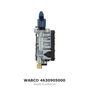 VÁLVULA DE ELEVAÇÃO E ABAIXAMENTO DA SUSPENSÃO WABCO PARA SEMIRREBOQUE – 4630905000 – imagem ilustrativa