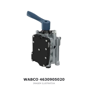 VÁLVULA DE ELEVAÇÃO E ABAIXAMENTO DA SUSPENSÃO WABCO PARA SEMIRREBOQUE – 4630905020 – imagem ilustrativa
