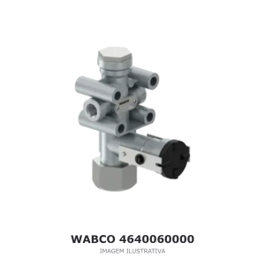 VÁLVULA NIVELADORA DA SUSPENSÃO PNEUMÁTICA WABCO VOLVO / SCANIA / DAF – 4640060000 – imagem ilustrativa