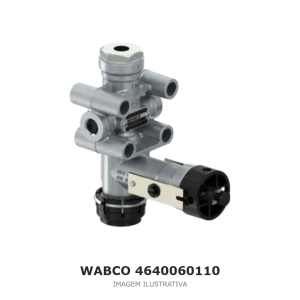 VÁLVULA NIVELADORA DA SUSPENSÃO PNEUMÁTICA WABCO MAN / VW / IVECO – 4640060110 – imagem ilustrativa