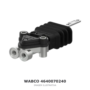 VÁLVULA NIVELADORA DA SUSPENSÃO PNEUMÁTICA WABCO SCANIA – 4640070240 – imagem ilustrativa