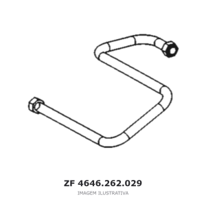 TUBULAÇÃO ZF 3 WG 260 / 6 WG 260(4) / 6 WG 260 – 4646.262.029 – imagem ilustrativa