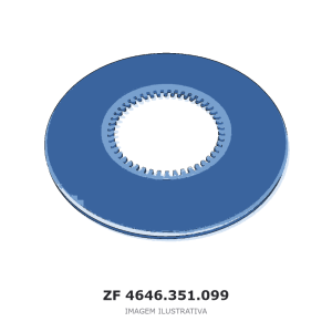 LAMELA INTERNA ZF ECCOM 6.0 / 4 WG 250(2) / 4 WG 308 – 4646.351.099 – imagem ilustrativa