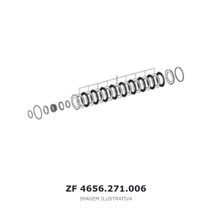 ACOPLAMENTO ZF 3 WG 160 / 4 WG 160 / 5 WG 160 – 4656.271.006 – imagem ilustrativa