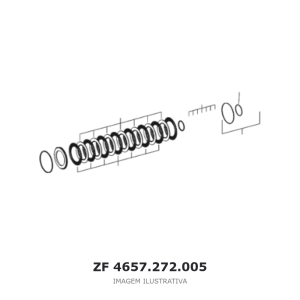 ACOPLAMENTO ZF 3 WG 190 / 4 WG 190 / 5 WG 190 – 4657.272.005 – imagem ilustrativa