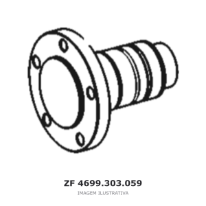 WHEEL SHAFT ZF GK20 / GK20 II – 4699.303.059 – imagem ilustrativa