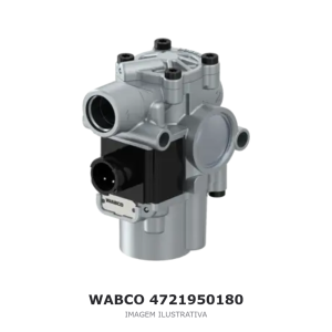 VÁLVULA MODULADORA ABS WABCO VOLVO / SCANIA / IVECO – 4721950180 – imagem ilustrativa