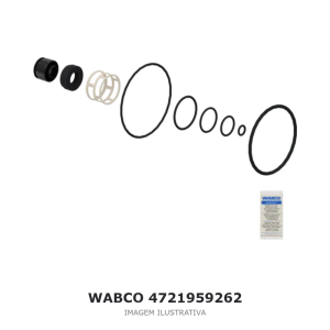 JOGO DE REPARO DA VÁLVULA RELÉ WABCO – 4721959262 – imagem ilustrativa