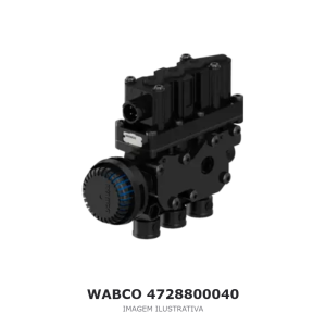 VÁLVULA SOLENOIDE ECAS WABCO 24 V VOLVO – 4728800040 – imagem ilustrativa
