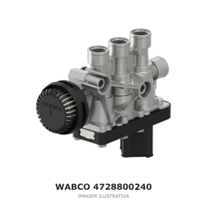 VÁLVULA SOLENOIDE ECAS WABCO 24 V MAN – 4728800240 – imagem ilustrativa