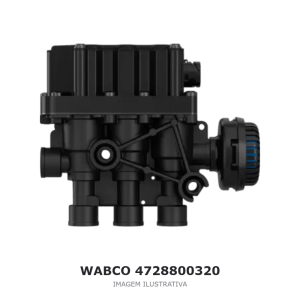 VÁLVULA SOLENOIDE ECAS WABCO 24 V VOLVO / SCANIA – 4728800320 – imagem ilustrativa