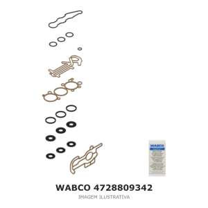 JOGO DE REPARO DA VÁLVULA SOLENOIDE WABCO – 4728809342 – imagem ilustrativa