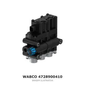 VÁLVULA SOLENOIDE ECAS WABCO 24 V DAF – 4728900410 – imagem ilustrativa