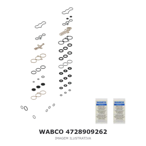 JOGO DE REPARO DA VÁLVULA SOLENOIDE WABCO – 4728909262 – imagem ilustrativa