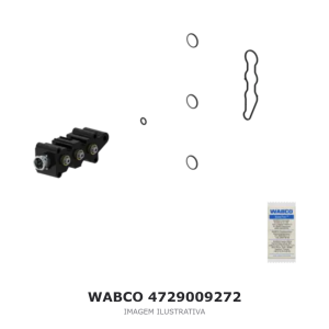 JOGO DE REPARO DA VÁLVULA SOLENOIDE WABCO MERCEDES-BENZ / IVECO – 4729009272 – imagem ilustrativa