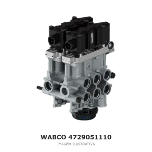 VÁLVULA SOLENOIDE ECAS WABCO 24 V EIXO TRASEIRO – 4729051110 – imagem ilustrativa