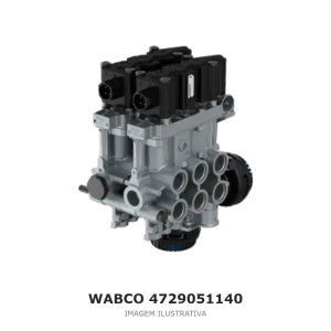 VÁLVULA SOLENOIDE ECAS WABCO 24 V PARA SEMIRREBOQUE – 4729051140 – imagem ilustrativa