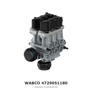 VÁLVULA SOLENOIDE ECAS WABCO 24 V SCANIA – 4729051180 – imagem ilustrativa