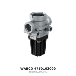 VÁLVULA LIMITADORA DE PRESSÃO WABCO VOLVO / MAN / DAF – 4750103000 – imagem ilustrativa