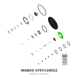 JOGO DE REPARO DA VÁLVULA SENSÍVEL À CARGA WABCO – 4757110022 – imagem ilustrativa