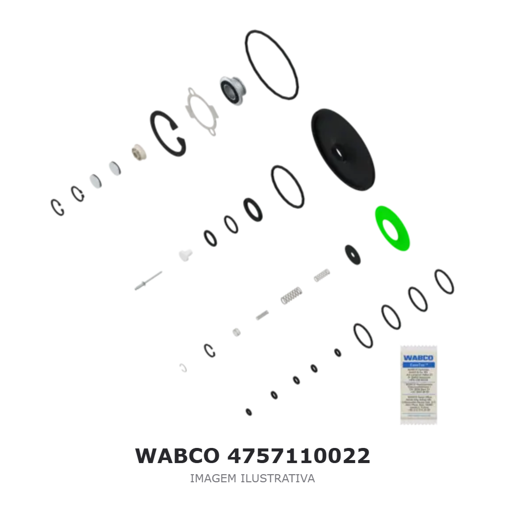 JOGO DE REPARO DA VÁLVULA SENSÍVEL À CARGA WABCO – 4757110022 – imagem ilustrativa JOGO DE REPARO DA VÁLVULA SENSÍVEL À CARGA WABCO – 4757110022 – imagem ilustrativa