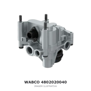 VÁLVULA RELÉ PROPORCIONAL WABCO 24 V MERCEDES-BENZ / SCANIA / MAN – 4802020040 – imagem ilustrativa