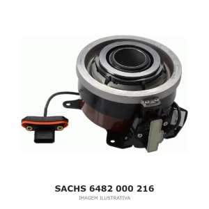 CILINDRO ESCRAVO CENTRAL DE EMBREAGEM SACHS CONACT DAF / VW / FORD / IVECO – 6482 000 216 – imagem ilustrativa