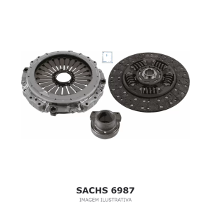 KIT DE EMBREAGEM SACHS VW – 6987 – imagem ilustrativa